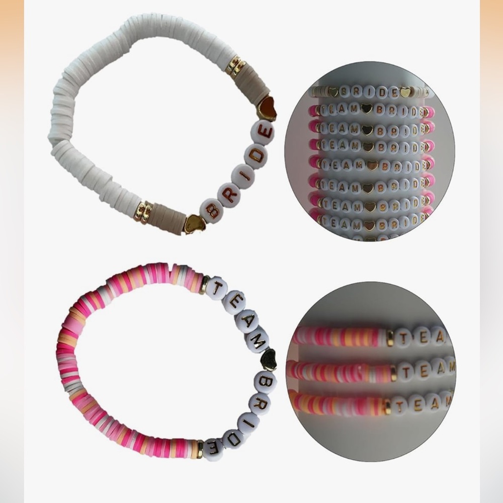 Team Bride Beaded Bracelets